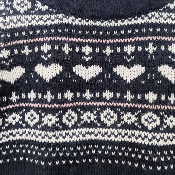 Garage Fair Isle navy blue sweater - Picture 2 of 5